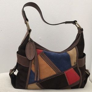 Pelle Studio Patchwork Suede Leather Hobo / shoulder Bag (NWOT)